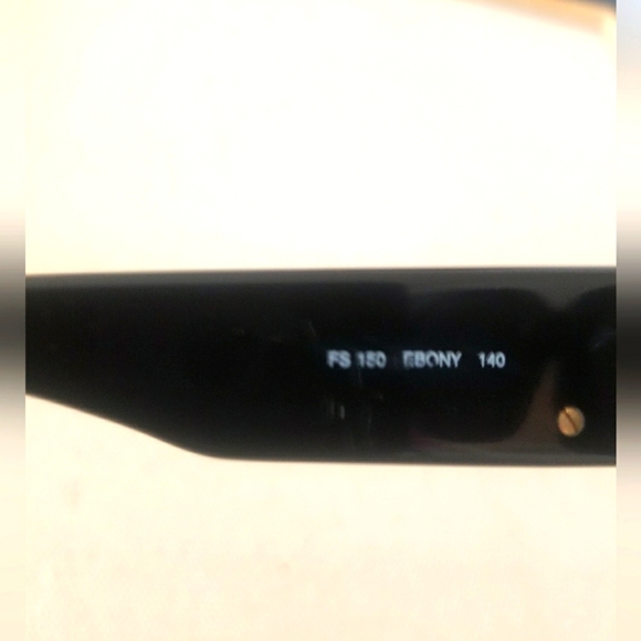 Vintage FENDI 90's Oval Shape Sunglasses Black 140 - Picture 7 of 7